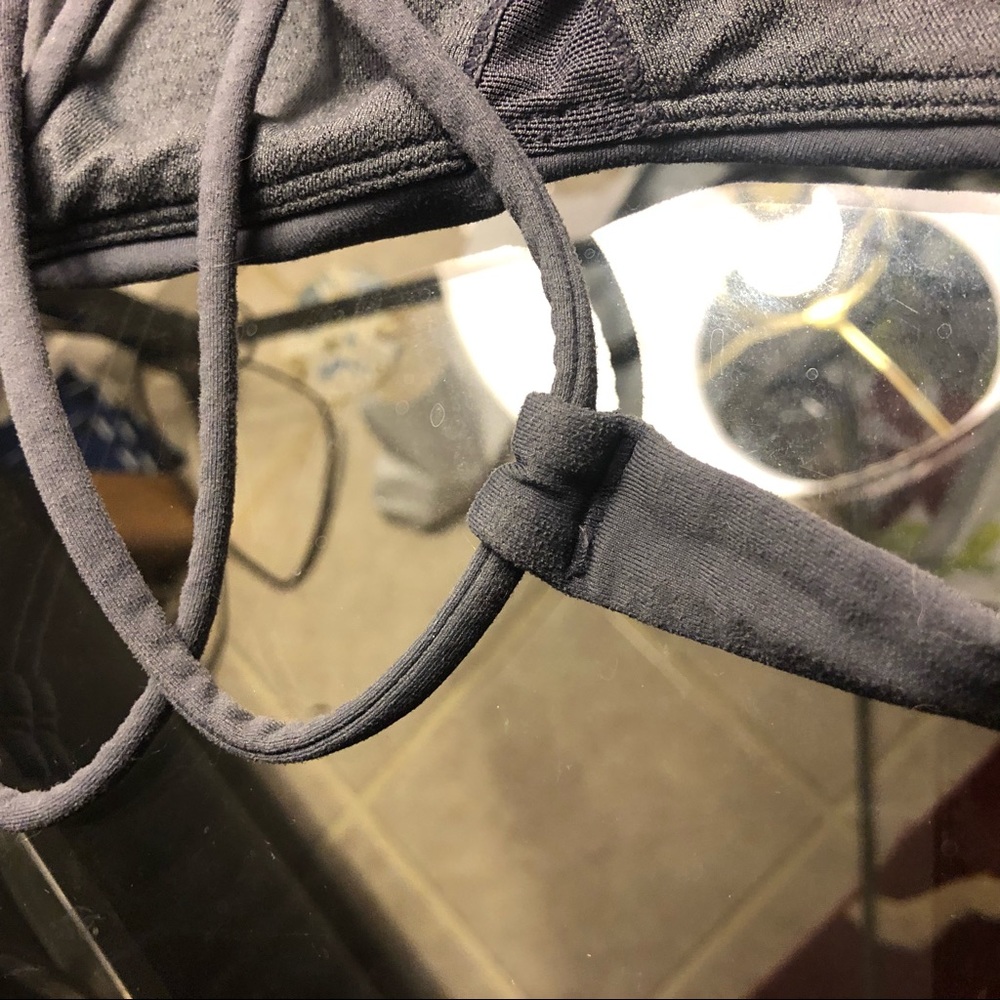 SOLD Lululemon Grey Free to Be Strappy Sports Bra - Picture 7 of 8